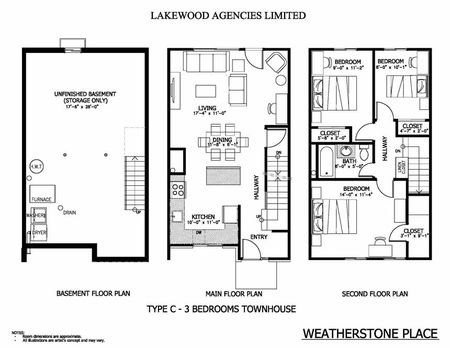 Weatherstone Place Apartments & Town Homes - Large 4 Bedroom Town Homes 2
