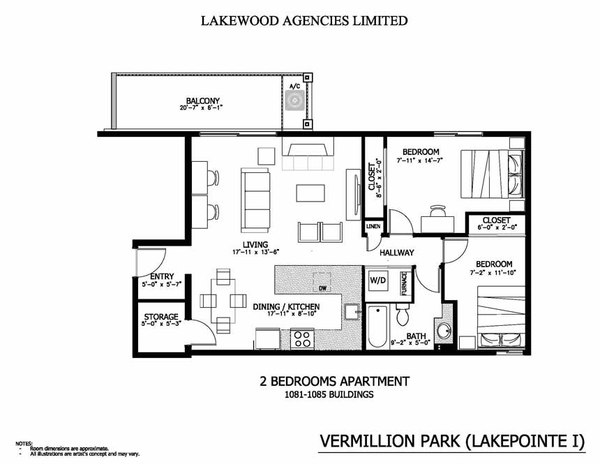 Lakepointe - 1 Bedroom 5