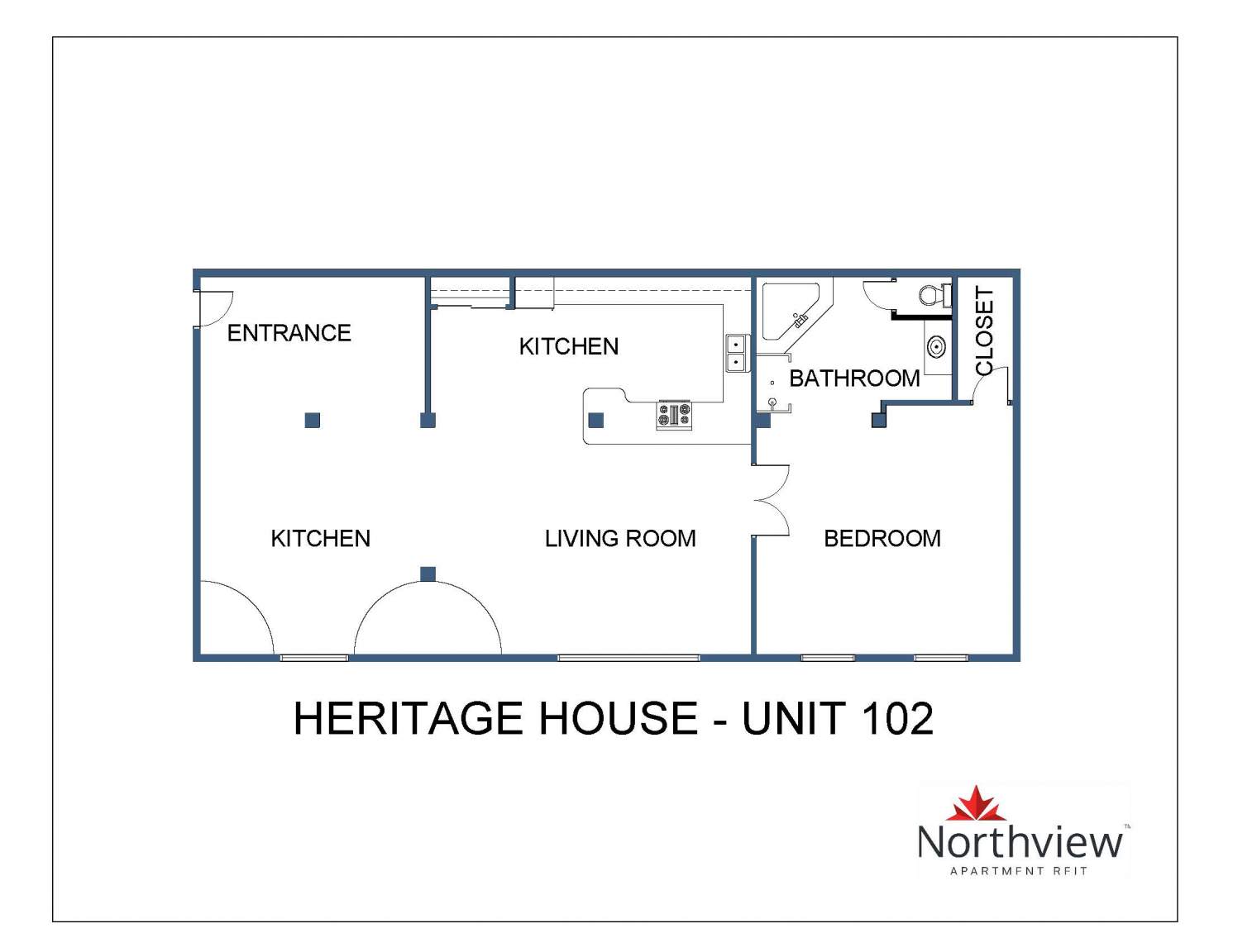 Heritage House - 2 Bedroom 1 Bath 2