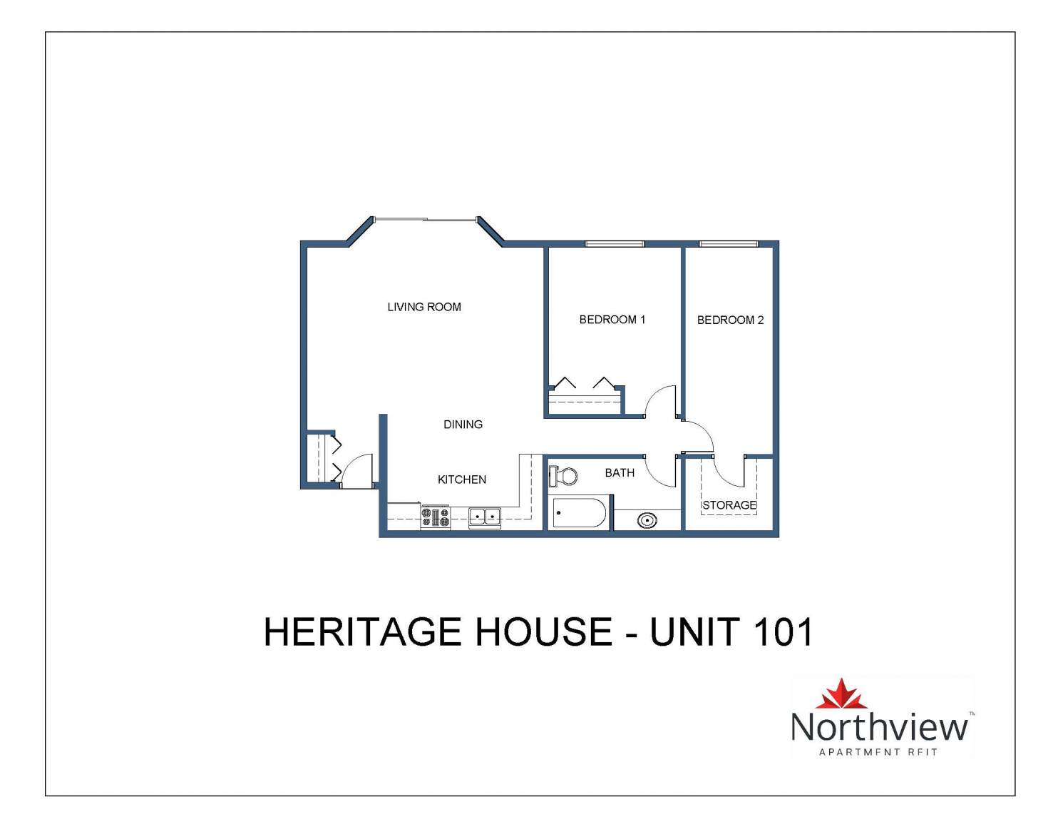 Heritage House - 2 Bedroom 1 Bath 3