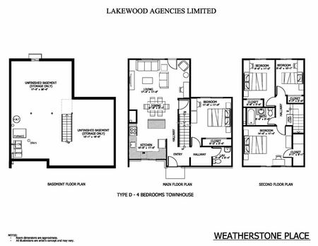 Weatherstone Place Apartments & Town Homes - Large 4 Bedroom Town Homes 3