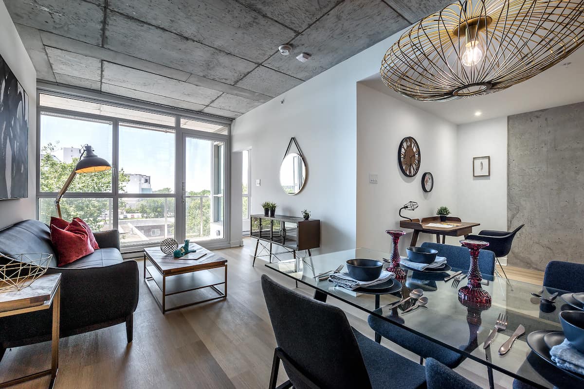 The Onyx Montreal Apartments - 2 Bedroom available at 370 Rue des Seigneurs, Montreal